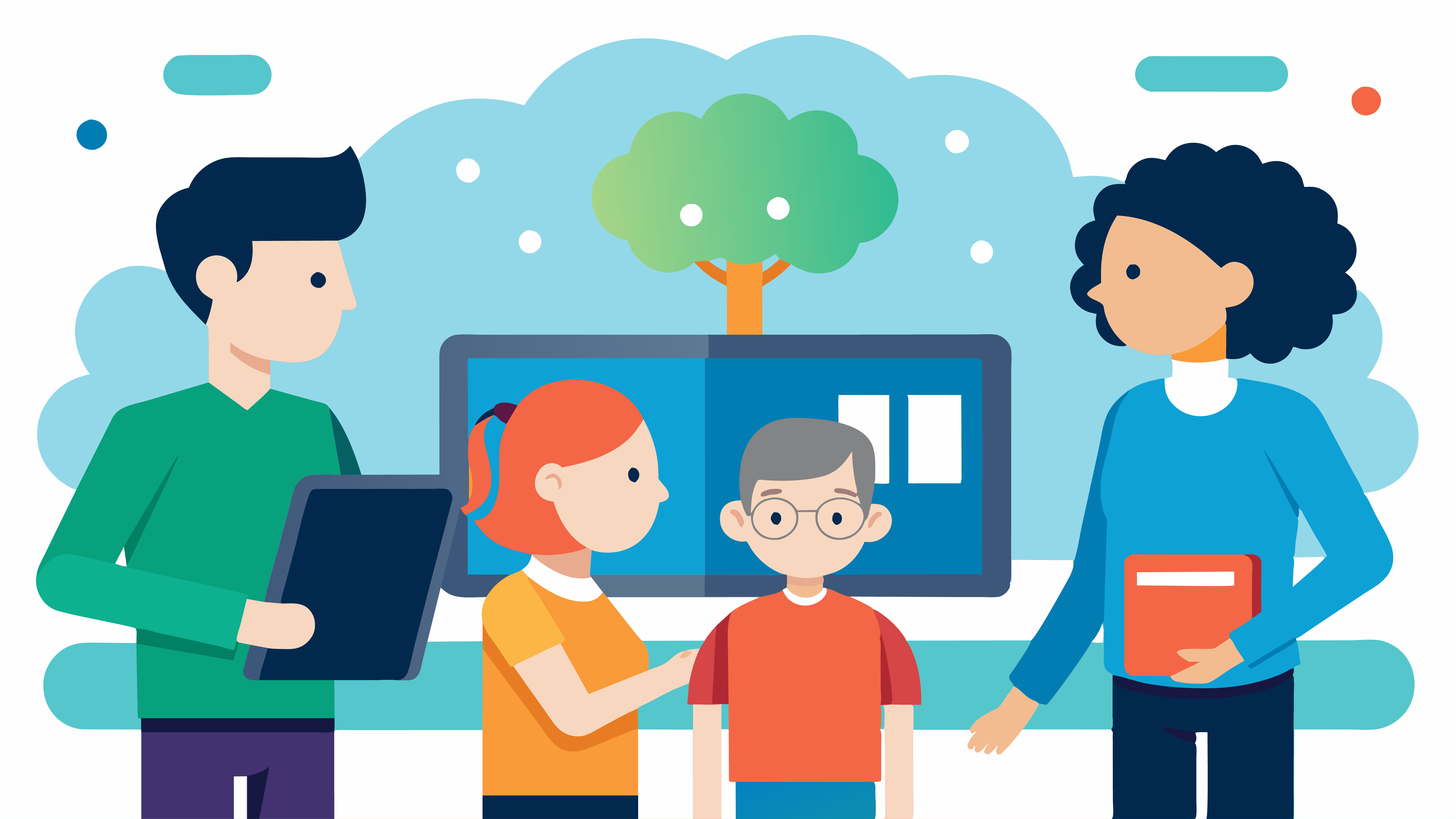 image Anak-anak menggunakan perangkat elektronik, keluarga tanpa teknologi, anak belajar mengelola emosi